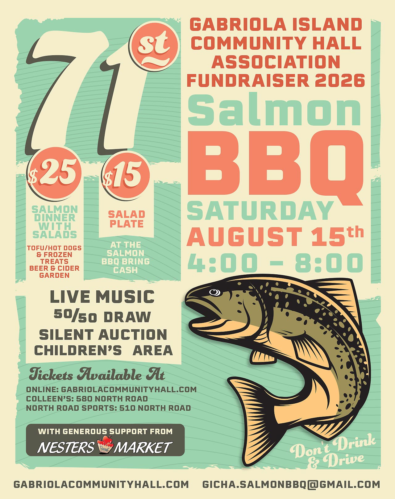 2026 Salmon BBQ Poster